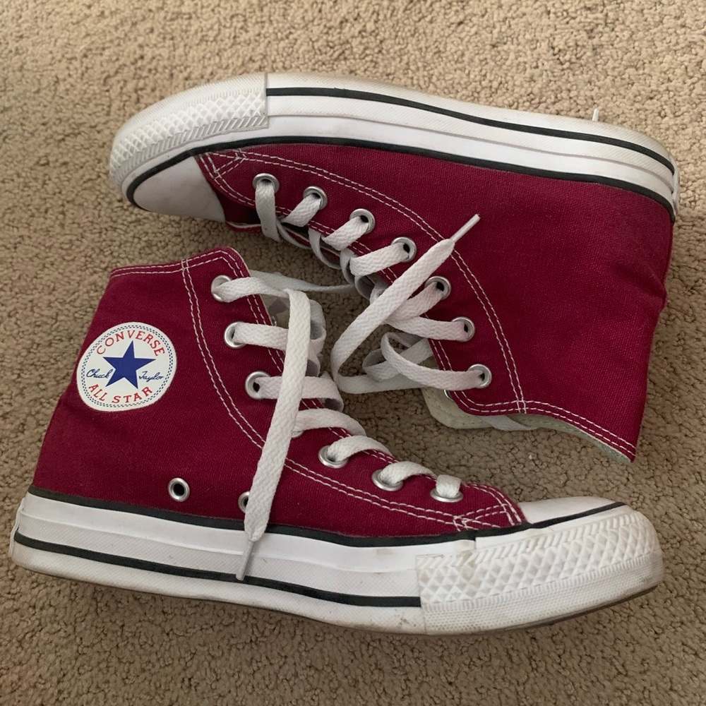 Maroon Converse